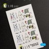 KELIK K72006 F-4J PHANTOM II INTERIOR 3D DECALS FOR FINEMOLDS KIT 1/72